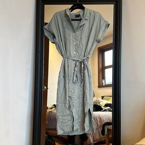 Mint Midi Dress with Pockets